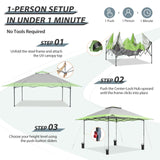 13x13 Straight Leg Pop Up Canopy Tent with 169 sqft of Shade - Eagle Peak Custom Canopy Tent