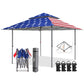 13x13 Straight Leg Pop Up Canopy Tent with 169 sqft of Shade - Eagle Peak Custom Canopy Tent