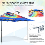 13x13 Straight Leg Pop Up Canopy Tent with 169 sqft of Shade - Eagle Peak®