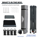 13x13 Straight Leg Pop Up Canopy Tent with 169 sqft of Shade - Eagle Peak Custom Canopy Tent