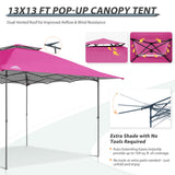 13x13 Straight Leg Pop Up Canopy Tent with 169 sqft of Shade - Eagle Peak Custom Canopy Tent