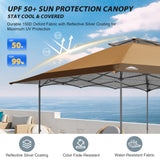 13x13 Straight Leg Pop Up Canopy Tent with 169 sqft of Shade - Eagle Peak Custom Canopy Tent