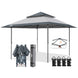 13x13 Straight Leg Pop Up Canopy Tent with 169 sqft of Shade - Eagle Peak Custom Canopy Tent
