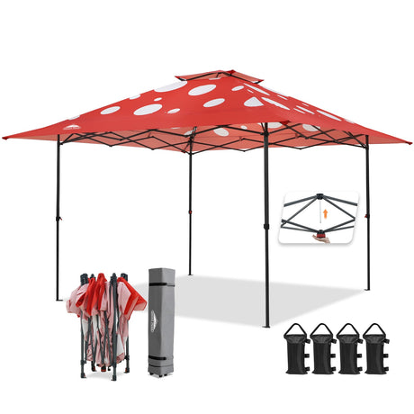 13x13 Straight Leg Pop Up Canopy Tent with 169 sqft of Shade - Eagle Peak®