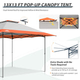 13x13 Straight Leg Pop Up Canopy Tent with 169 sqft of Shade - Eagle Peak Custom Canopy Tent