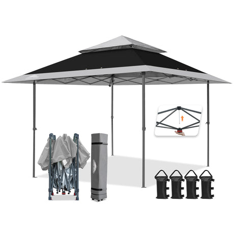 13x13 Straight Leg Pop Up Canopy Tent with 169 sqft of Shade - Eagle Peak Custom Canopy Tent