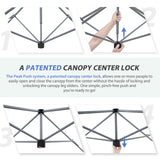 13x13 Straight Leg Pop Up Canopy Tent with 169 sqft of Shade - Eagle Peak Custom Canopy Tent