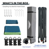 13x13 Straight Leg Pop Up Canopy Tent with 169 sqft of Shade - Eagle Peak Custom Canopy Tent