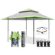 13x13 Straight Leg Pop Up Canopy Tent with 169 sqft of Shade - Eagle Peak Custom Canopy Tent