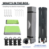 13x13 Straight Leg Pop Up Canopy Tent with 169 sqft of Shade - Eagle Peak Custom Canopy Tent