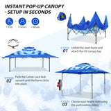 13x13 Straight Leg Pop Up Canopy Tent with 169 sqft of Shade - Eagle Peak®