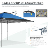 13x13 Straight Leg Pop Up Canopy Tent with 169 sqft of Shade - Eagle Peak Custom Canopy Tent