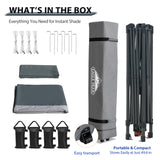 13x13 Straight Leg Pop Up Canopy Tent with 169 sqft of Shade - Eagle Peak Custom Canopy Tent