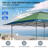 13x13 Straight Leg Pop Up Canopy Tent with 169 sqft of Shade - Eagle Peak Custom Canopy Tent