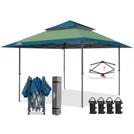 13x13 Straight Leg Pop Up Canopy Tent with 169 sqft of Shade - Eagle Peak Custom Canopy Tent