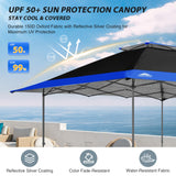 13x13 Straight Leg Pop Up Canopy Tent with 169 sqft of Shade - Eagle Peak Custom Canopy Tent