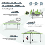 13x13 Straight Leg Pop Up Canopy Tent with 169 sqft of Shade - Eagle Peak Custom Canopy Tent