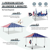 13x13 Straight Leg Pop Up Canopy Tent with 169 sqft of Shade - Eagle Peak Custom Canopy Tent