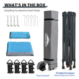 13x13 Straight Leg Pop Up Canopy Tent with 169 sqft of Shade - Eagle Peak Custom Canopy Tent