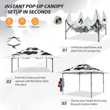 13x13 Straight Leg Pop Up Canopy Tent with 169 sqft of Shade - Eagle Peak®