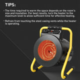 1500W Greenhouse Heater with Thermostat,black - Eagle Peak Custom Canopy Tent