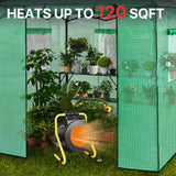 1500W Greenhouse Heater with Thermostat,black - Eagle Peak Custom Canopy Tent