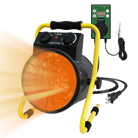 1500W Greenhouse Heater w/thermostat - Eagle Peak Custom Canopy Tent