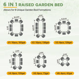 17'' Tall Outdoor Raised Garden Bed Planter - Eagle Peak®