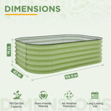 17'' Tall Outdoor Raised Garden Bed Planter - Eagle Peak®