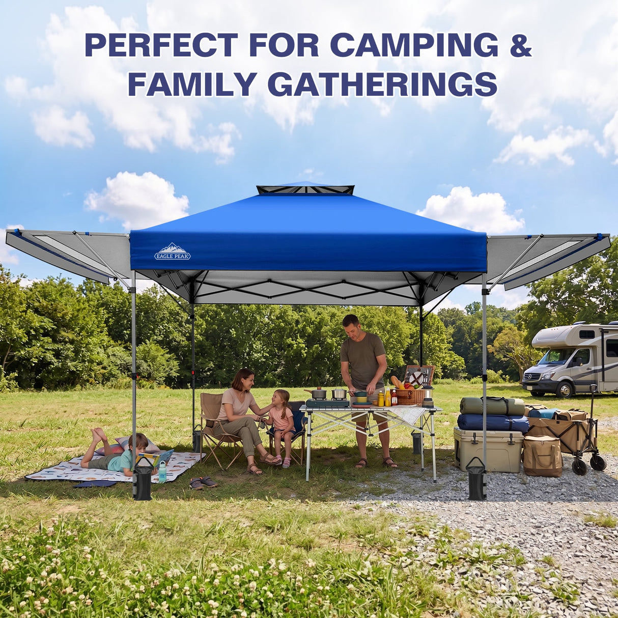 17x10 Pop up Gazebo Canopy Tent Outdoor Instant Canopy Shelter - Eagle Peak®