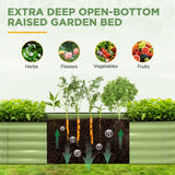 2 - Tier Raised Garden Bed Planters, Coated Metal Raised Bed - Eagle Peak®