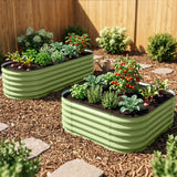2 - Tier Raised Garden Bed Planters, Coated Metal Raised Bed - Eagle Peak®