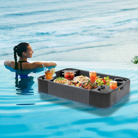 24”x24” Square/35”x24” Rectangular Floating Tray for Pool and Hot Tub - Eagle Peak Custom Canopy Tent