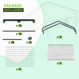 27.2"x19.3"x64.2" Mini Greenhouse with Wire Shelves - Eagle Peak Custom Canopy Tent