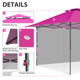 13x13 Pop Up Canopy Tent With Sidewall