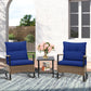 3 PCS Mojave Dusk Outdoor Conversation Set, 2 Rocking Chairs and Side Table - Eagle Peak Custom Canopy Tent