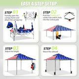 13x13 Pop Up Canopy Tent With Sidewall