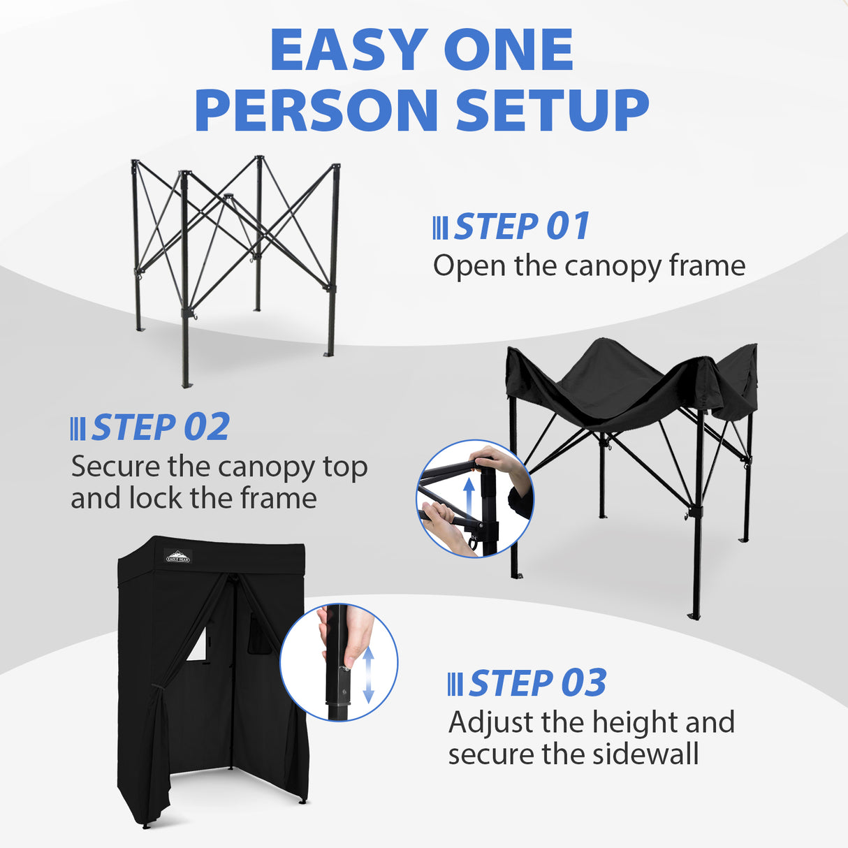 Flat Top 4x4 Pop-up Canopy Changing Room