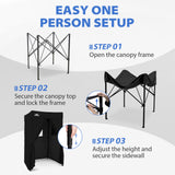 Flat Top 4x4 Pop-up Canopy Changing Room