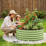 42'' Round 17'' Tall Raised Garden Bed Planter - Eagle Peak®