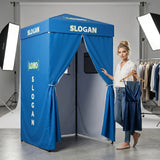 4x4 ft Commercial Privacy Shelter with Logo Printing - Eagle Peak