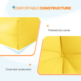 Tufted Outdoor/Indoor Seat/Back Chair Cushion, Set of 2, 42'' x 21''