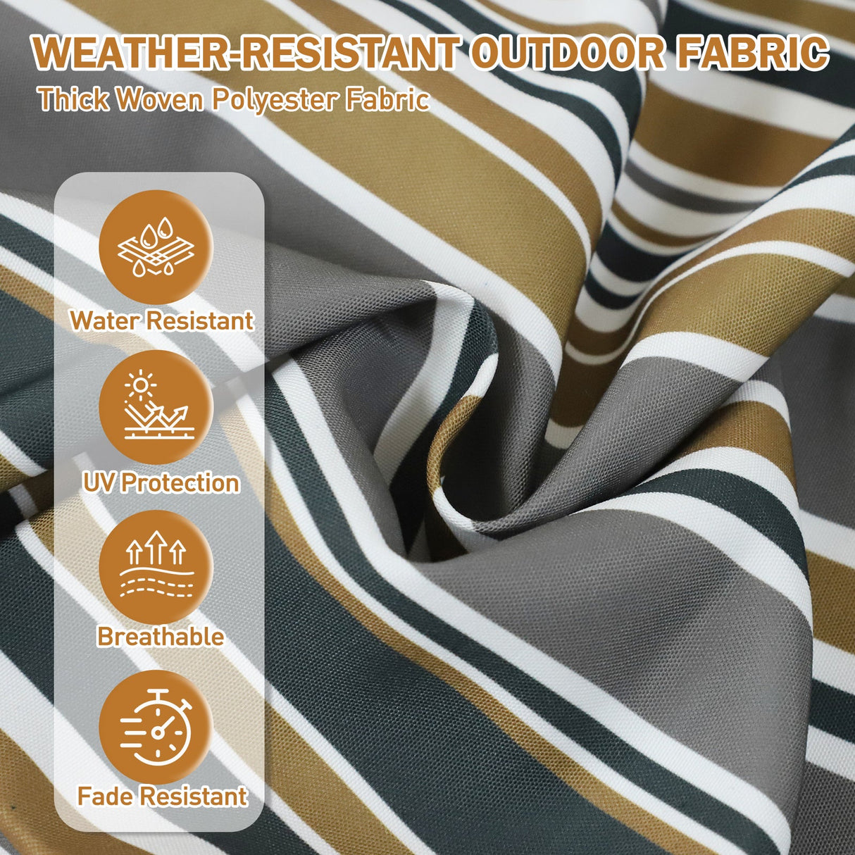 5" High Back Adirondack Chair Cushions, 49x20x5 in, Set of 1/2/4 - Eagle Peak Custom Canopy Tent
