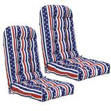 5" High Back Adirondack Chair Cushions, 49x20x5 in, Set of 1/2/4 - Eagle Peak Custom Canopy Tent