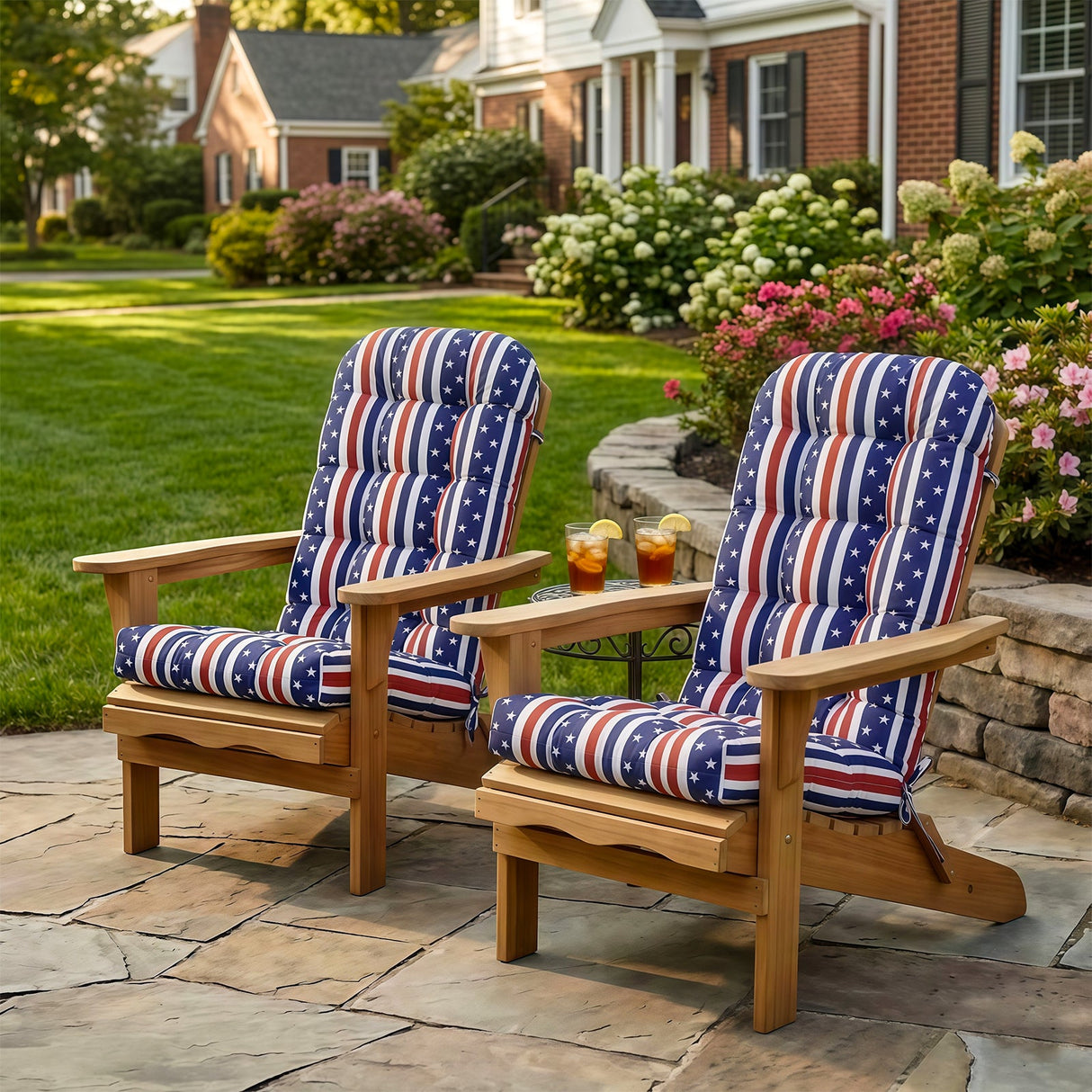5" High Back Adirondack Chair Cushions, 49x20x5 in, Set of 1/2/4 - Eagle Peak Custom Canopy Tent