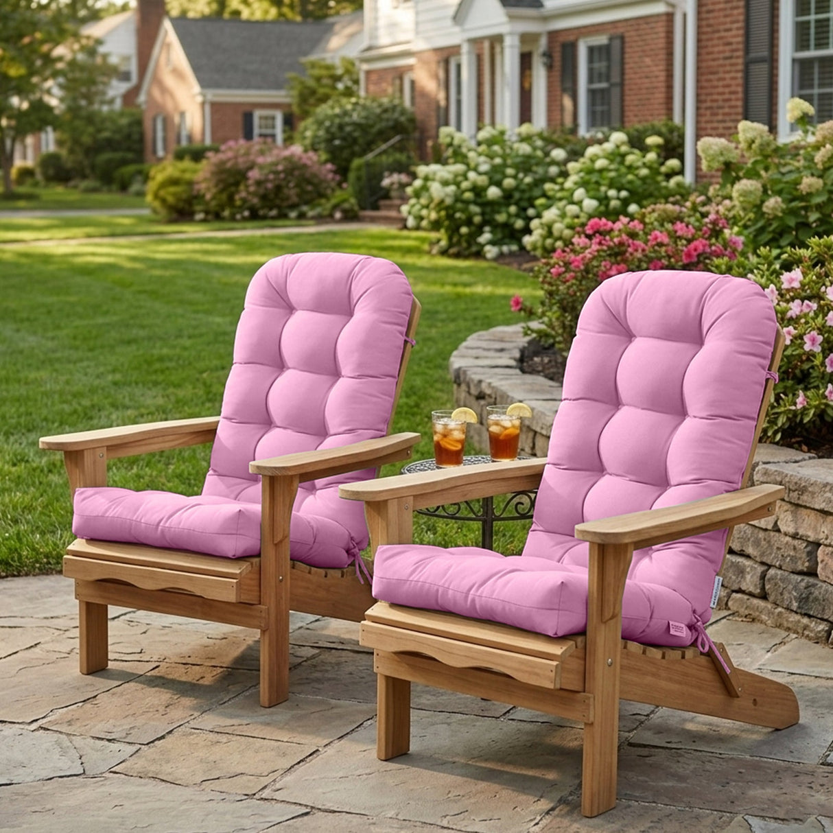 5" High Back Adirondack Chair Cushions, 49x20x5 in, Set of 1/2/4 - Eagle Peak Custom Canopy Tent