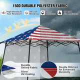 8x8 Pop Up Canopy Tent with Extended Eaves & Sidewall
