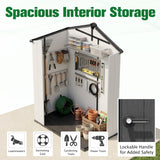 5x3/6x4/8x6/8x8 Resin Outdoor Storage Shed,Weatherproof Garden Shed - Eagle Peak