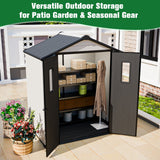 5x3/6x4/8x6/8x8 Resin Outdoor Storage Shed,Weatherproof Garden Shed - Eagle Peak®