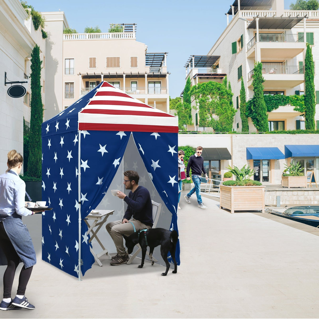 5x5 Instant Canopy with 4 - Side Wall Panels - Eagle Peak Custom Canopy Tent